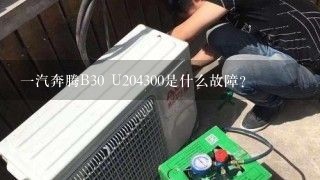 一汽奔腾B30 U204300是什么故障？