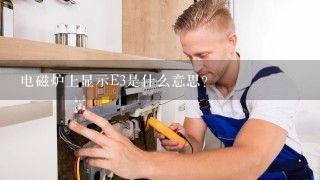 电磁炉上显示E3是什么意思？