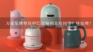 万家乐牌壁挂炉E5故障码是咋回事？咋处理？