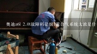 奥迪a6l <br/>2、0t故障码是组1混合气系统太浓是什么问题