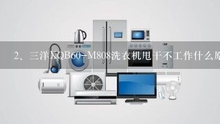 三洋XQB60-M808洗衣机甩干不工作什么原因?