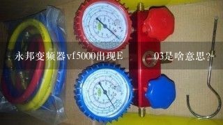 永邦变频器vf5000出现E―――03是啥意思？