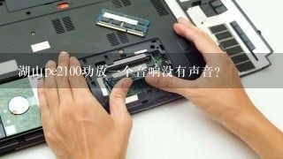 湖山pe2100功放一个音响没有声音？