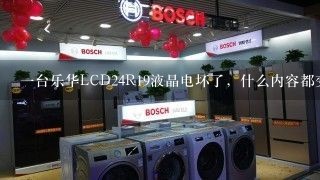 一台乐华LCD24R19液晶电坏了，什么内容都变成六个，