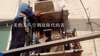 美的五匹空调故障代码表