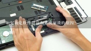 如何确定软件错误和系统崩溃的原因？