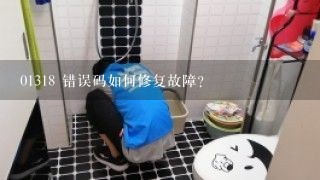 01318 错误码如何修复故障?